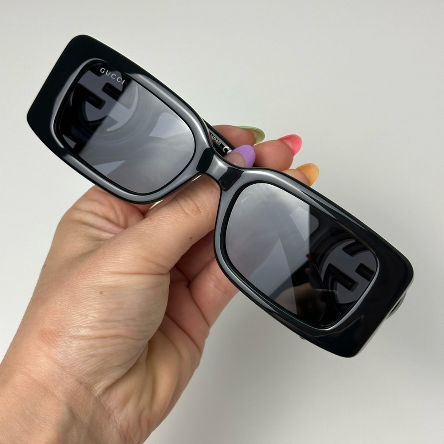 Gucci Sunglasses GG1325S 001 Black Grey Women