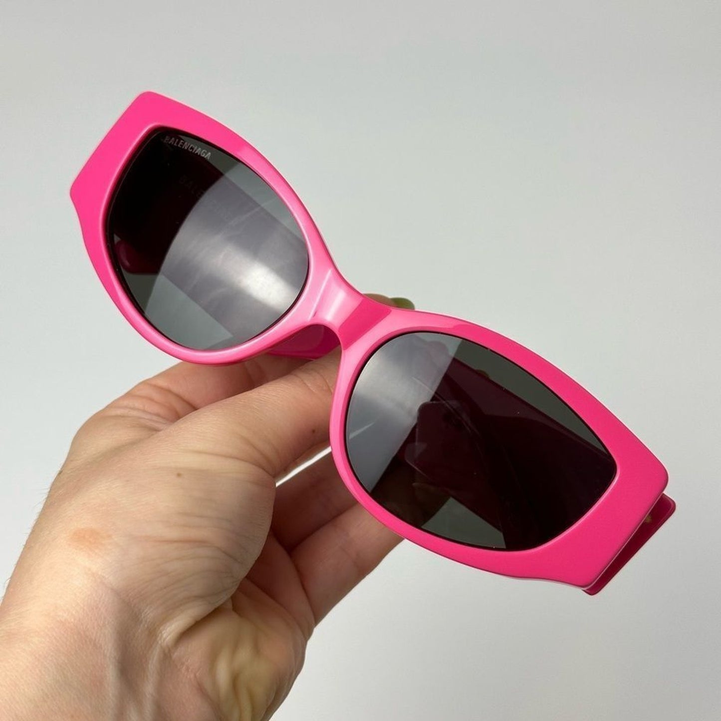 BALENCIAGA Sunglasses BB0258S 004 Fuchsia Grey Women