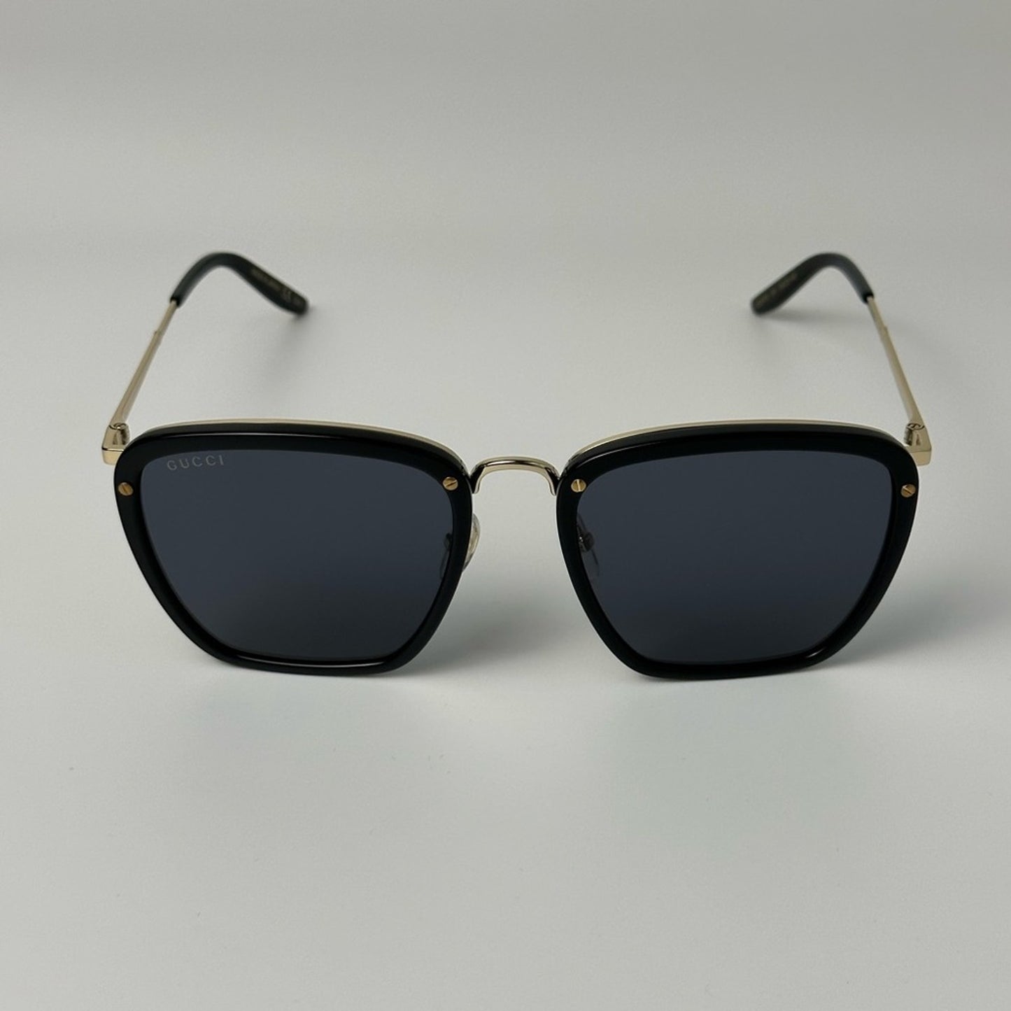 Gucci Sunglasses GG0673S 001 Black Gold Grey Unisex