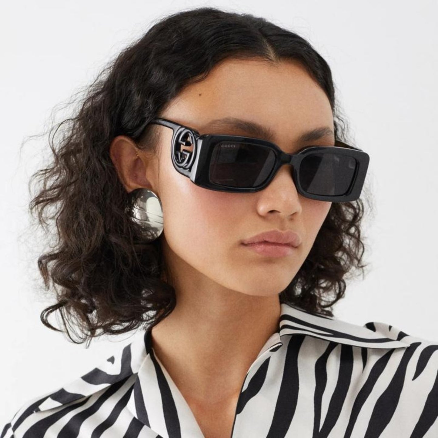 Gucci Sunglasses GG1325S 001 Black Grey Women
