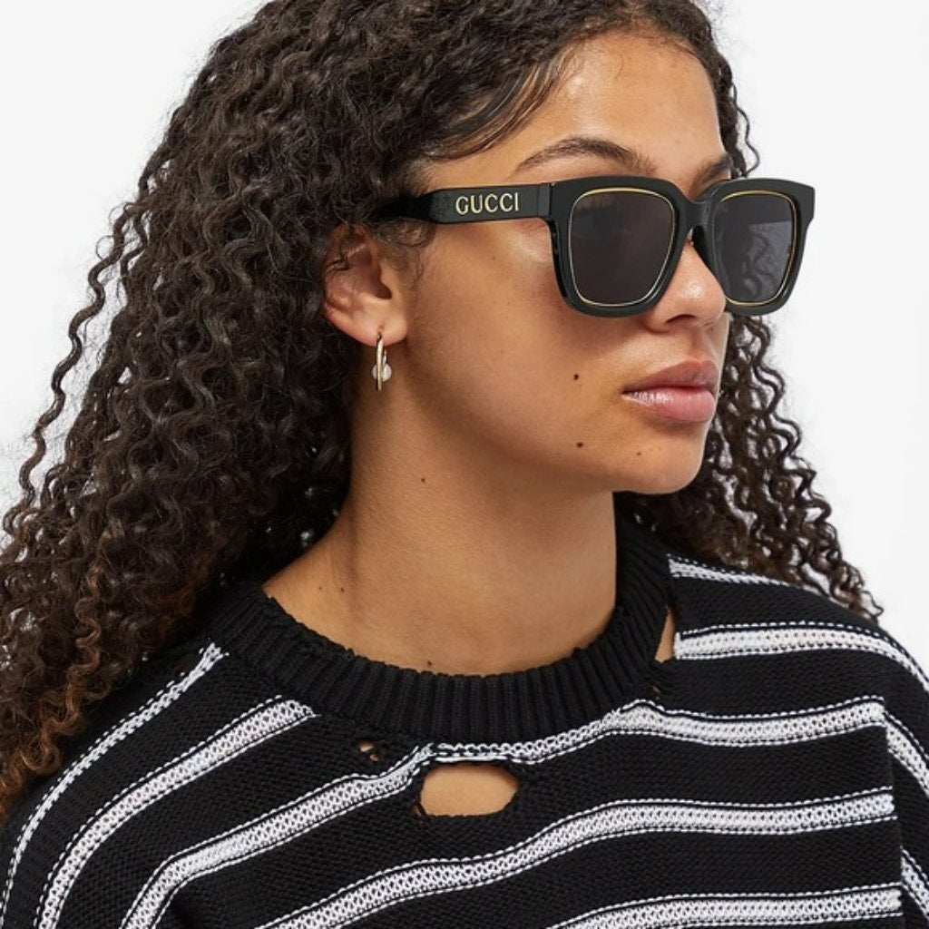 Gucci Sunglasses GG1136SA 001 Black Grey Unisex