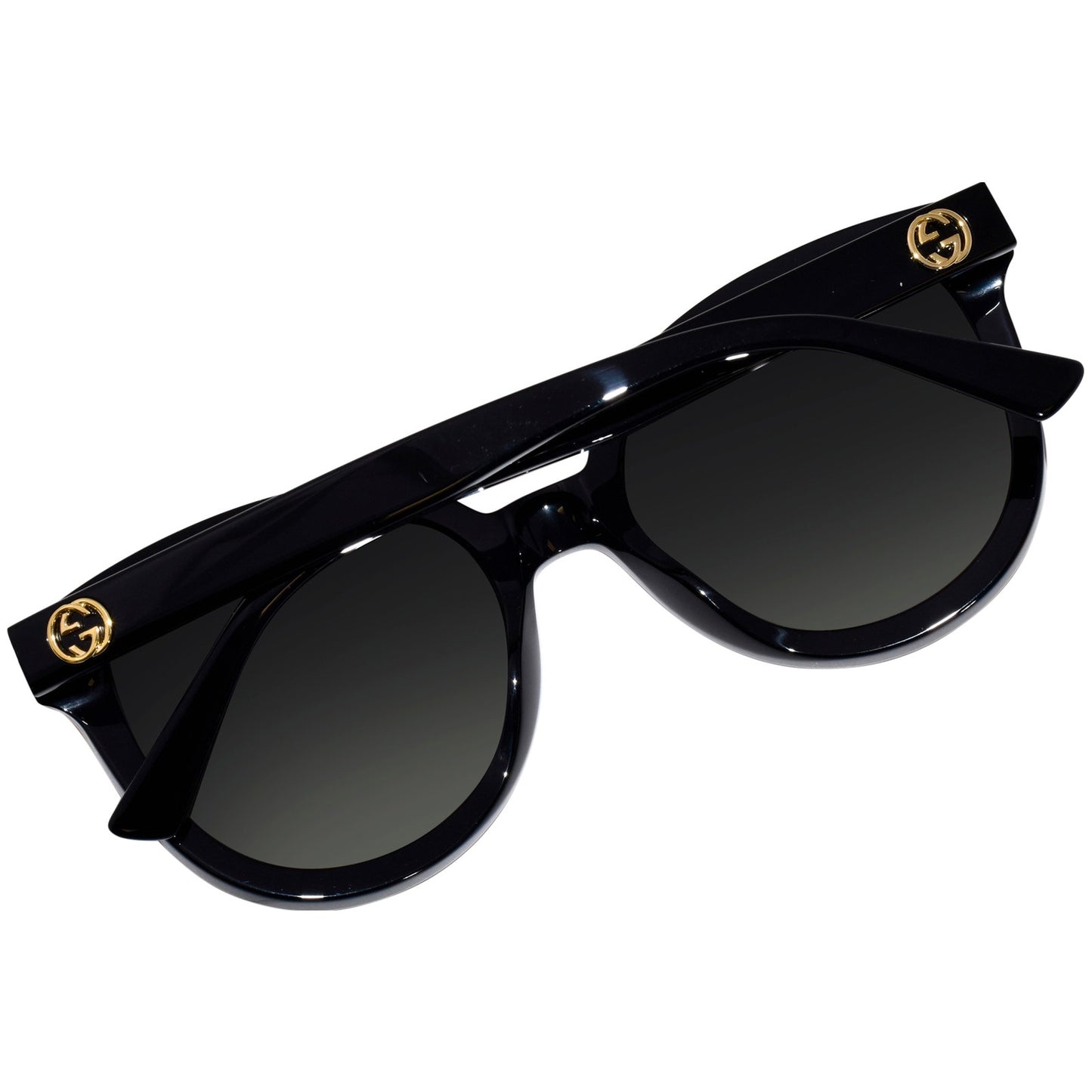 Gucci Sunglasses GG1315S 002 Shiny Black/Grey Polarized Women