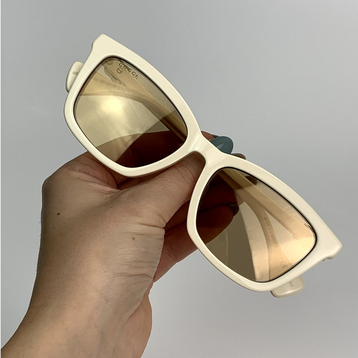 Gucci Sunglasses GG1596SK 002 Ivory/Nude Flash Women