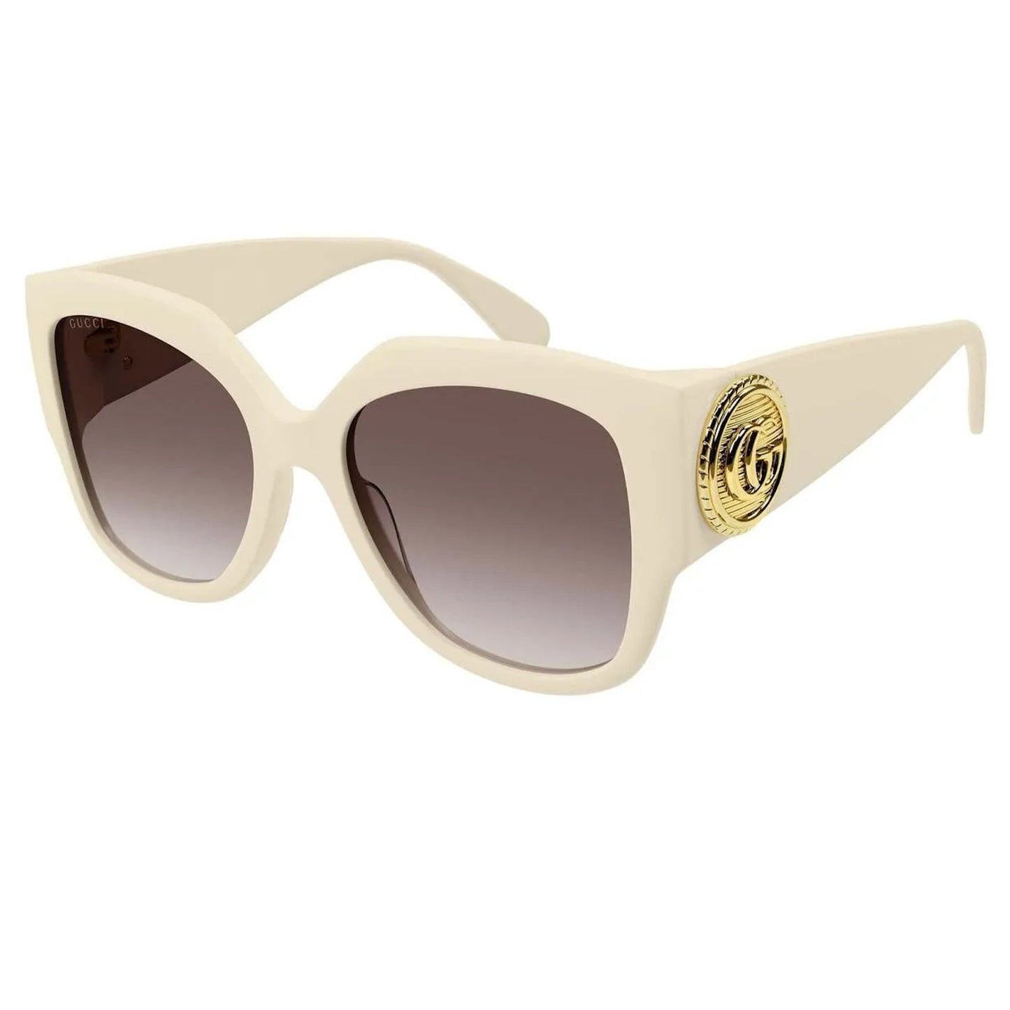 Gucci Sunglasses GG1407S 004 Ivory Brown Gradient Women