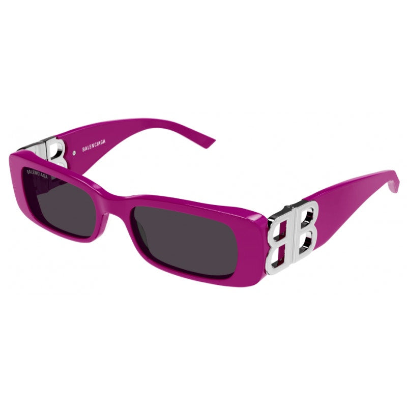 BALENCIAGA Sunglasses BB0096S 016 Fuchsia/Silver/Grey Unisex