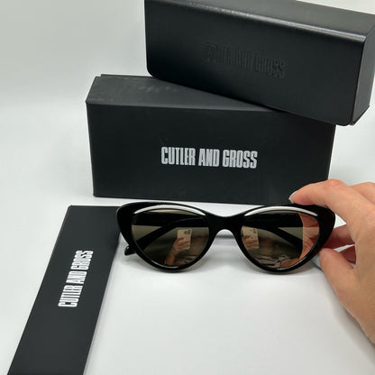 CUTLER AND GROSS Sunglasses CG1321S 003 Black Brown Women
