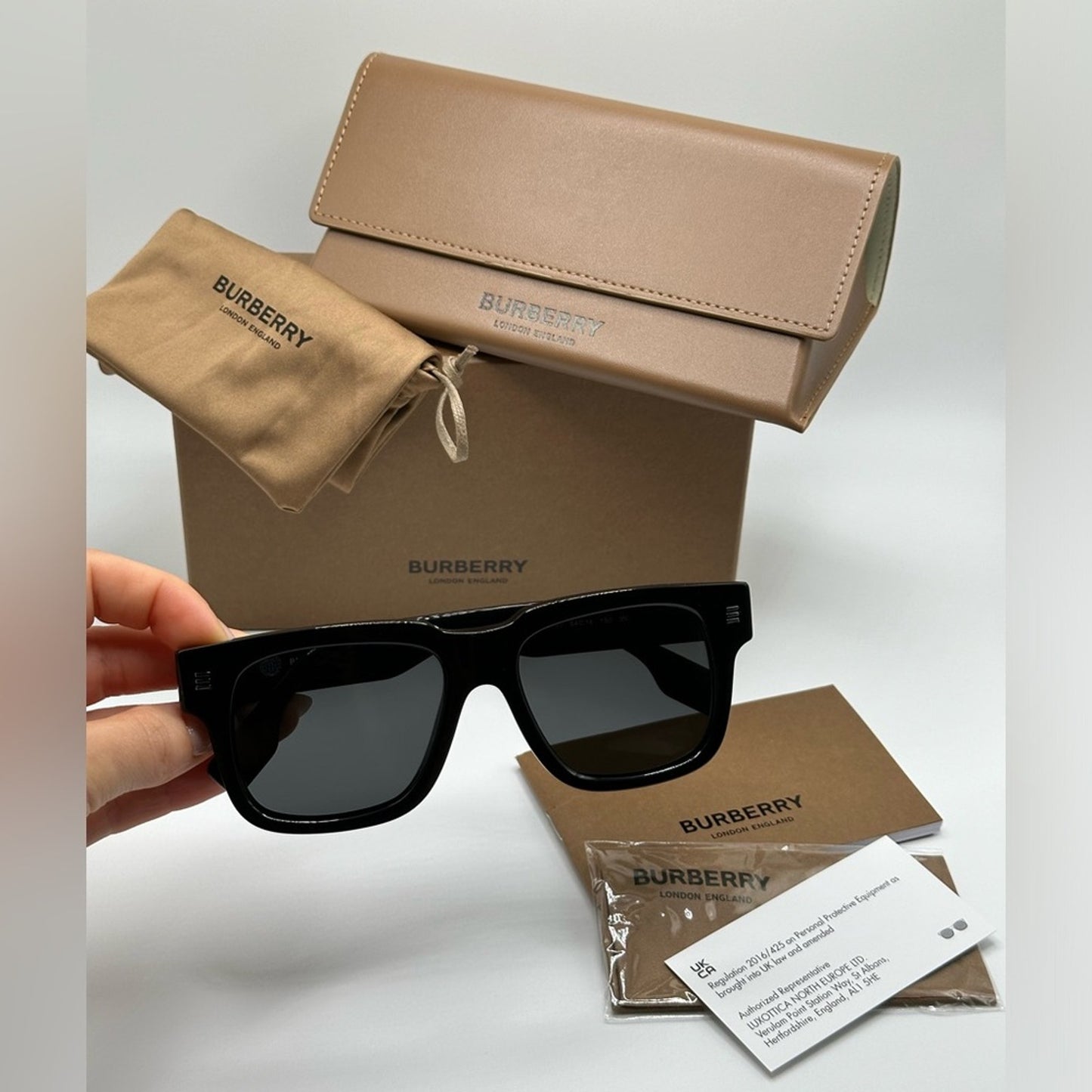 BURBERRY Sunglasses Hayden BE4394 300187 Black/Dark Grey Men