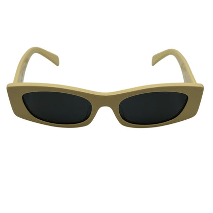 Celine Sunglasses CL40245U 5539A Shiny Solid Butter Beige Grey Women