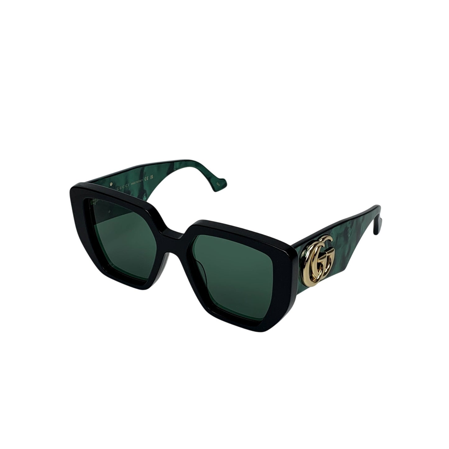 Gucci Sunglasses GG0956S 001 Black Green Women