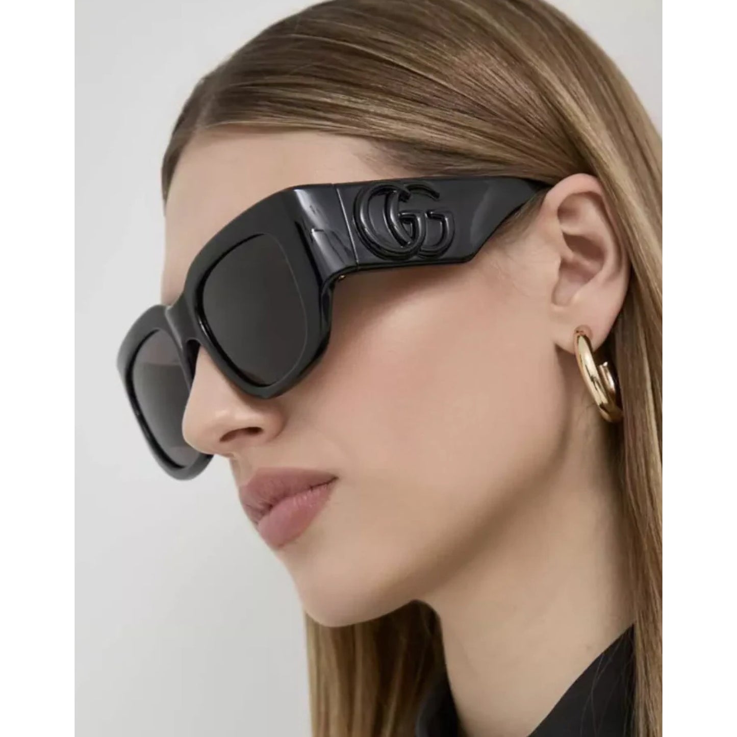 Gucci Sunglasses GG1545S 001 Black Gray Women