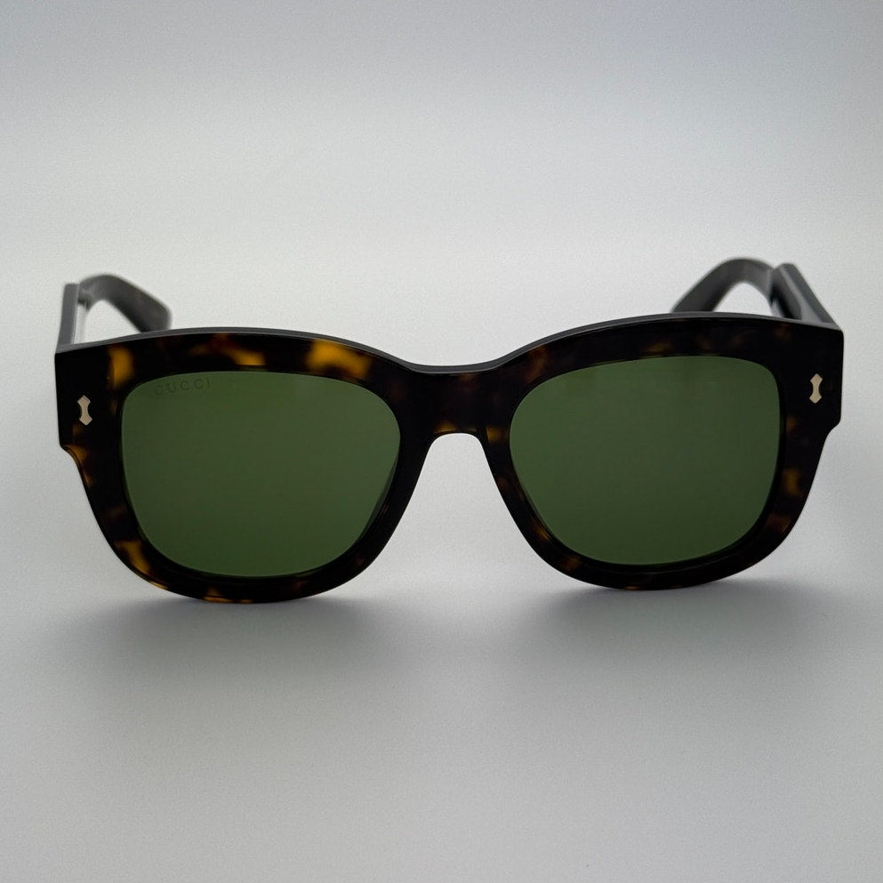 Gucci Sunglasses GG1110S 002 Dark Havana / Green Unisex