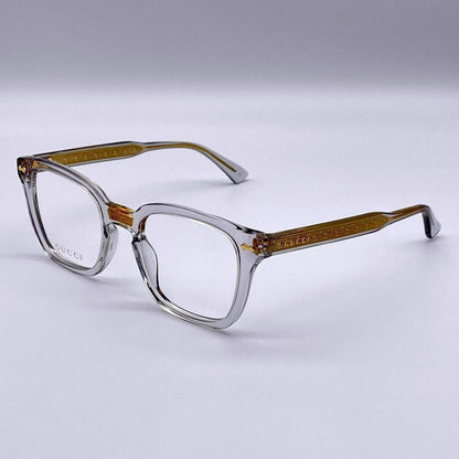 Gucci Eyeglasses GG0184O 005 Grey/Grey Transparent Unisex