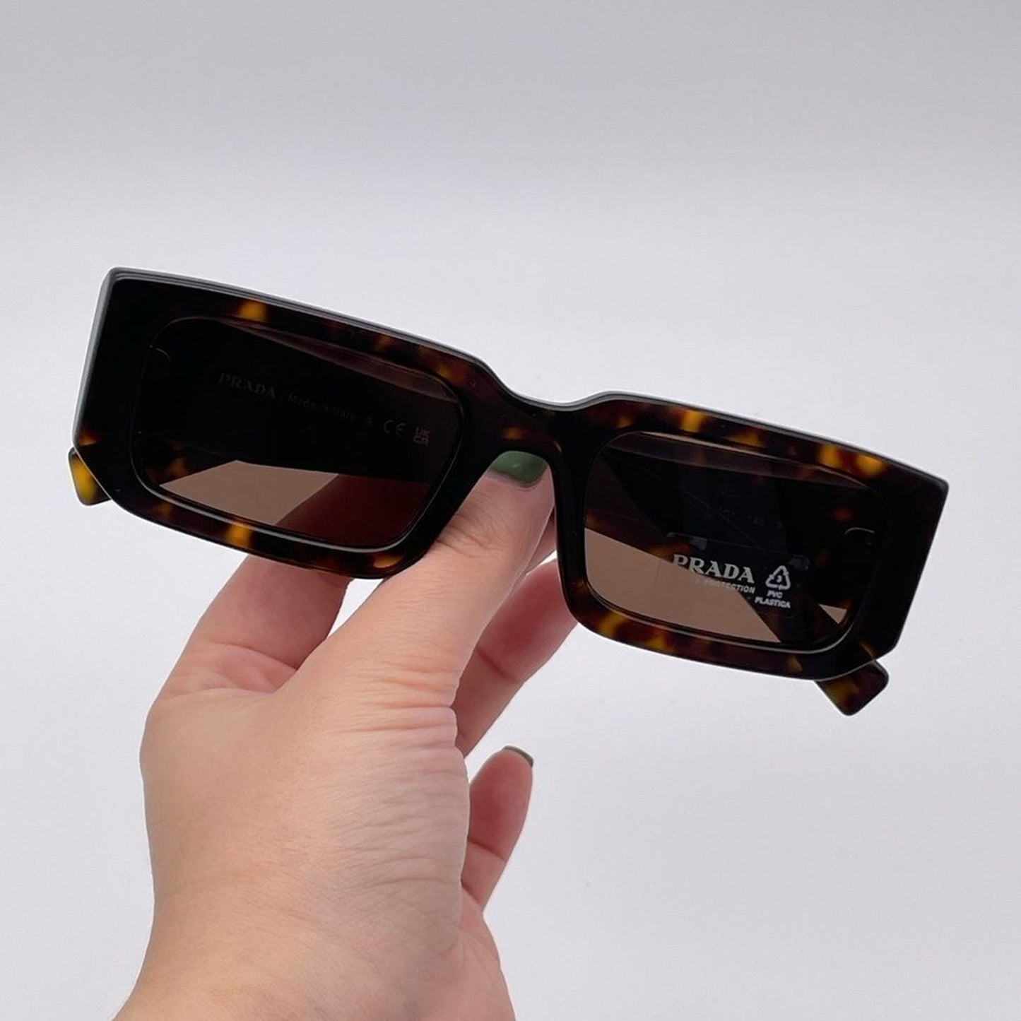 Prada Sunglasses PR06YS 2AU8C1 Tortoise/ Dark Brown Unisex 