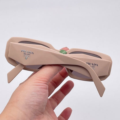 Prada Sunglasses PR17WS VYJ6X1 Powder/Purple Brown Women