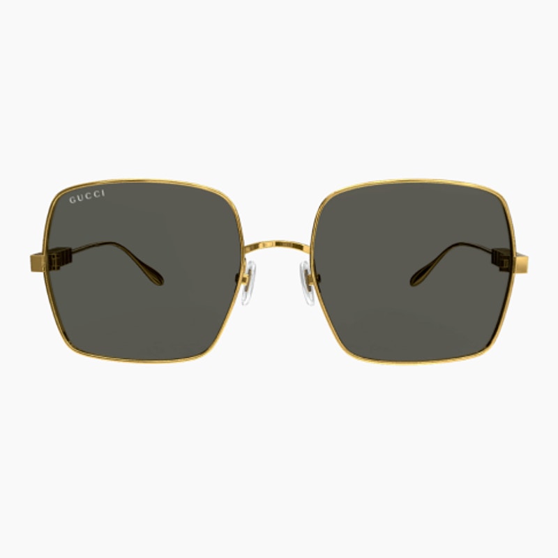 Gucci Sunglasses GG1434S 001 Yellow Gold Grey Women