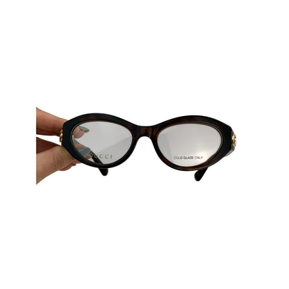 Gucci Eyeglasses GG1405O 002 Havana Transparent Unisex