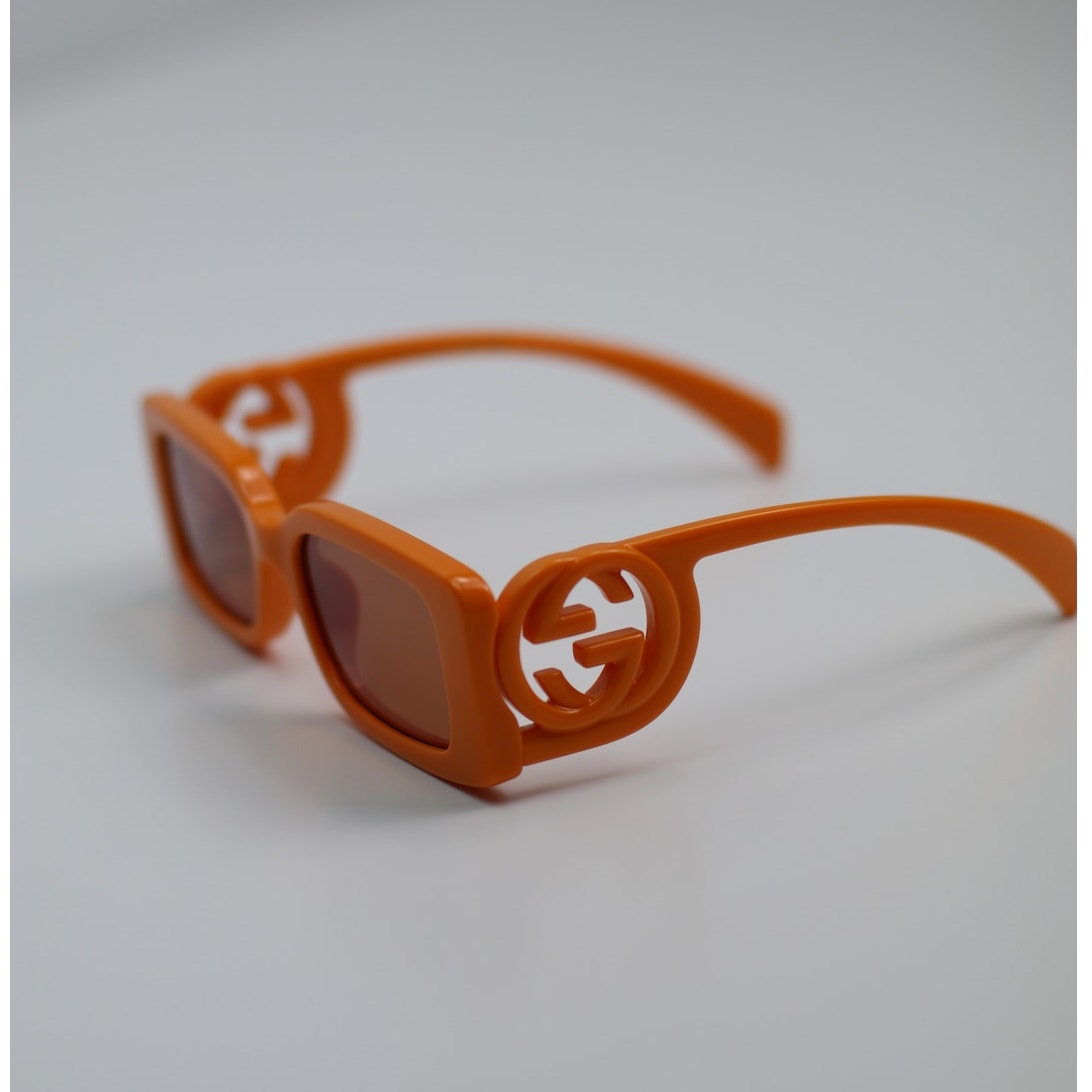 Gucci Sunglasses GG1325S 008 Orange Rust Brown Unisex