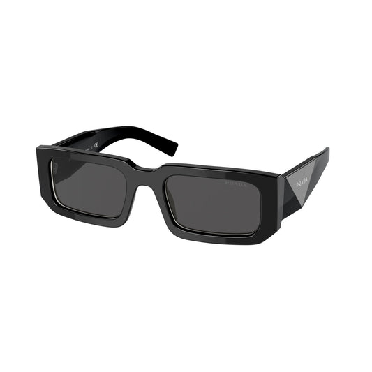 Prada Sunglasses PR06YSF 09Q5S0 Black White/Dark Grey Unisex