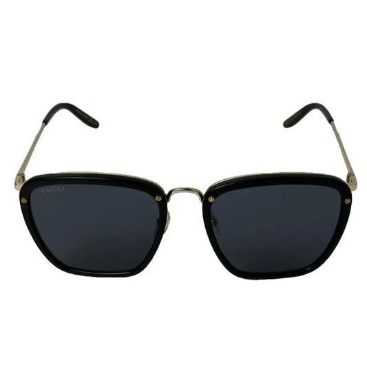 Gucci Sunglasses GG0673S 001 Black Gold Grey Unisex
