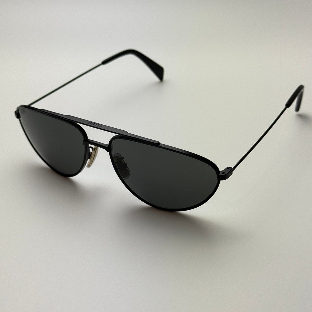 Celine Sunglasses CL40077U 02A Matte Black/Smoke Unisex