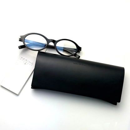 Saint Laurent SL751 JEANNE OPT 001 Black/Clear Blue Light Block