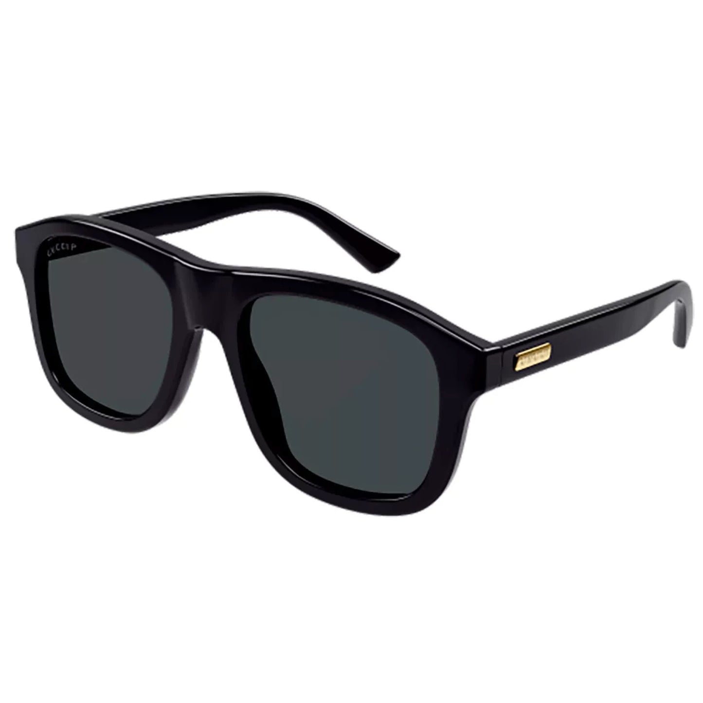 Gucci Sunglasses GG1316S 002 Shiny Black Grey Polarized Men