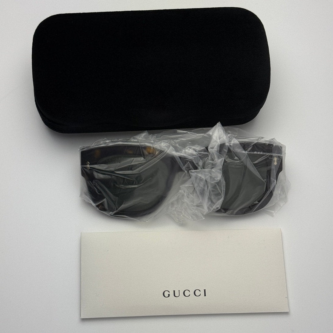 Gucci Sunglasses GG1110S 002 Dark Havana / Green Unisex