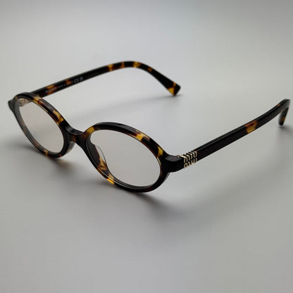 MIU MIU Eyeglasses MU04ZS VAU08N Honey Havana/Clear Blue Light Filter