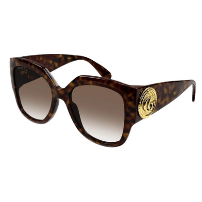 Gucci Sunglasses GG1407S 003 Dark Havana / Brown Gradient Women