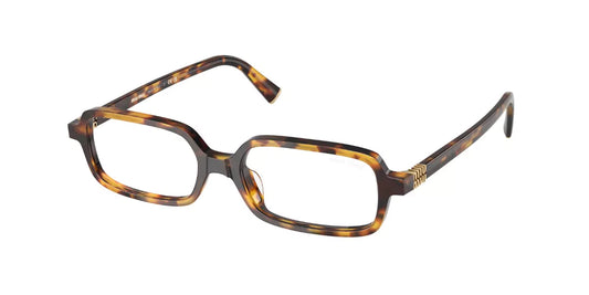 MIU MIU Eyeglasses MU11ZS 14L08N Havana Honey Frame Clear Blue Light
