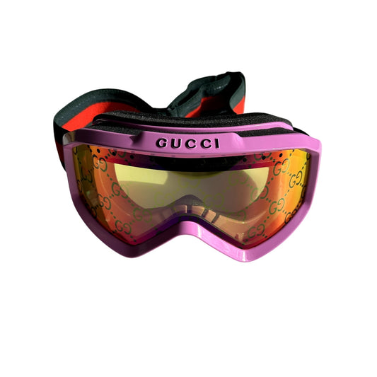 Gucci SKI Mask ZEISS Lens GG1210S 004 Pink MultiColor Yellow Unisex