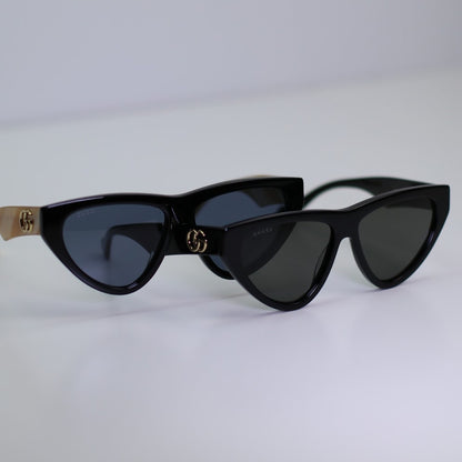 Gucci Sunglasses GG1333S 001 Black Grey Women