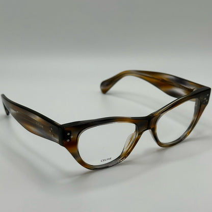 Celine Eyeglasses CL50040I 50055 Striped Brown Grey Women