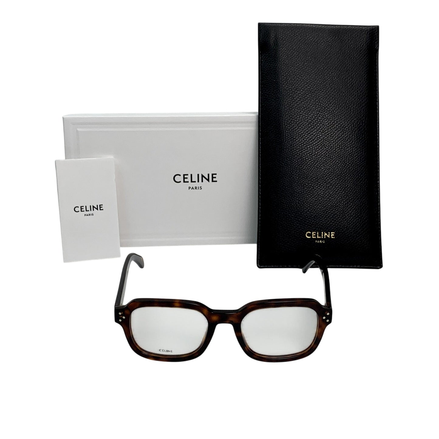 Celine Eyeglasses CL50097I 53052 Dark Havana Unisex