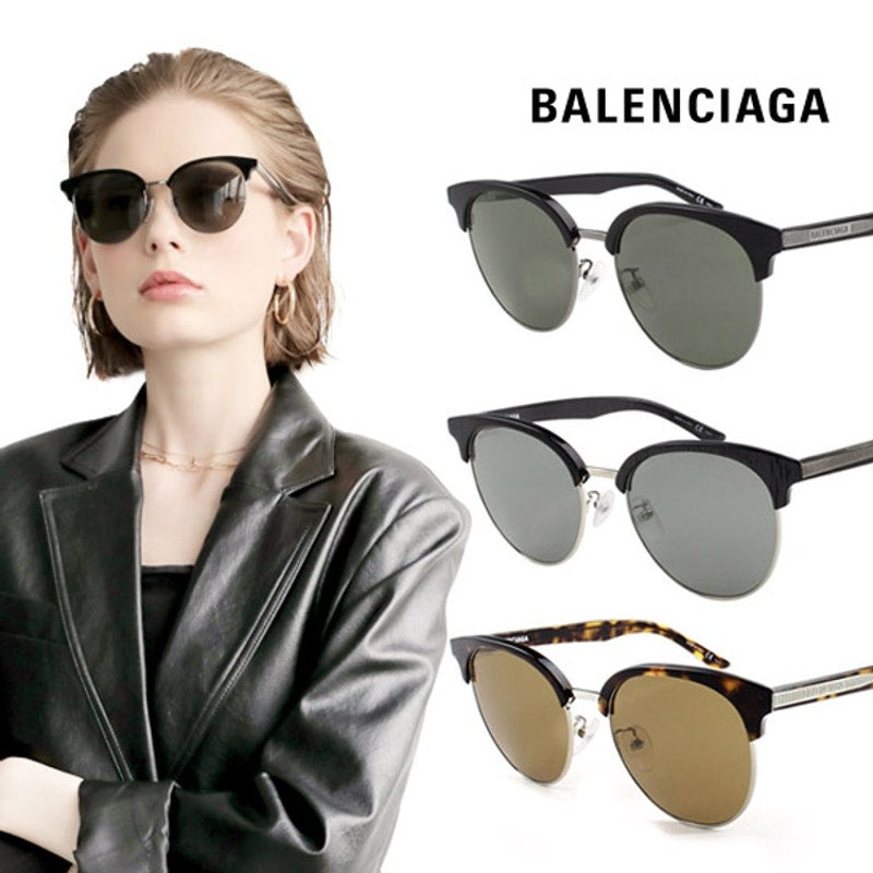 BALENCIAGA Sunglasses BB0020SK 001 Black Grey Unisex