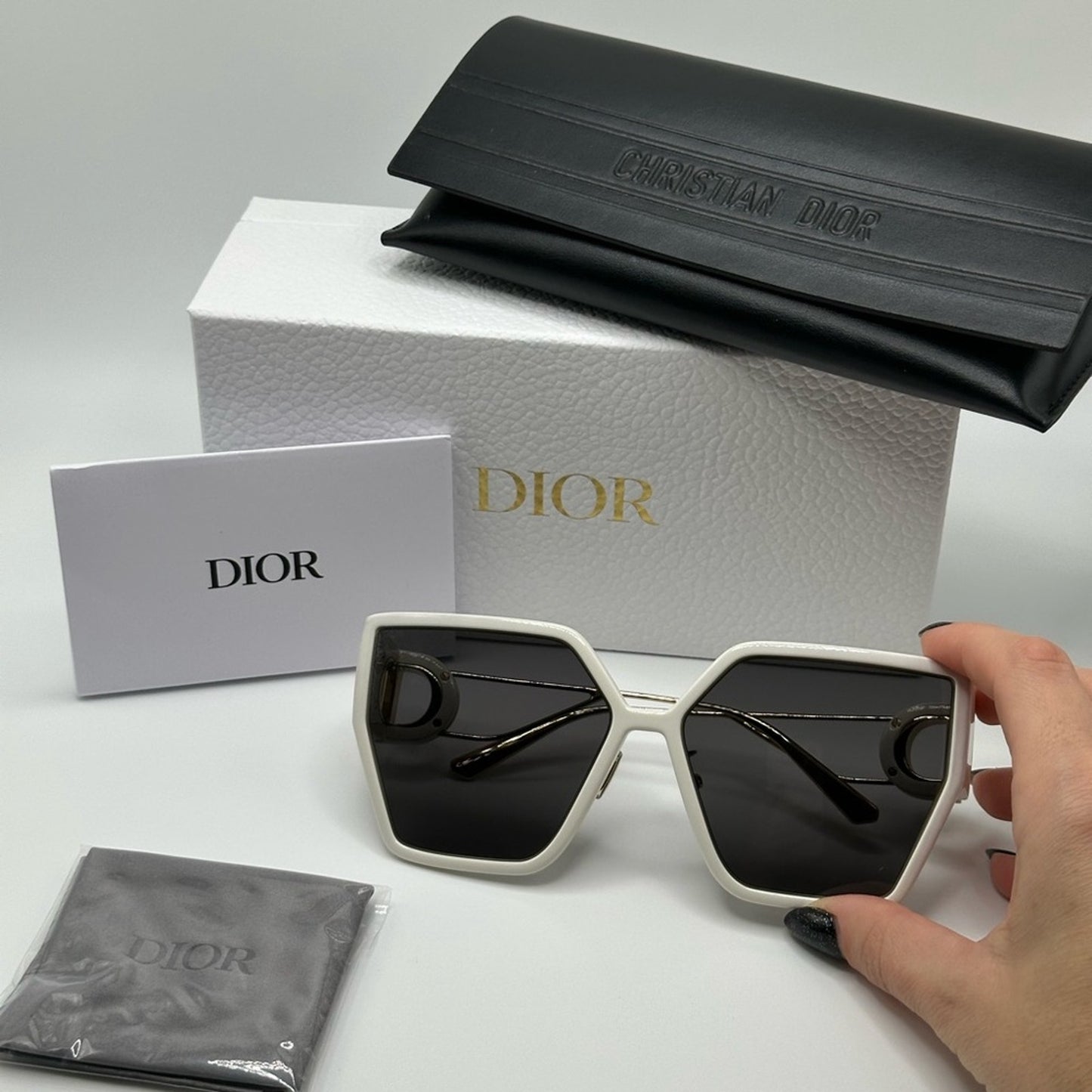 Dior Sunglasses 30MONTAIGNE BU 95A1 White Grey Women