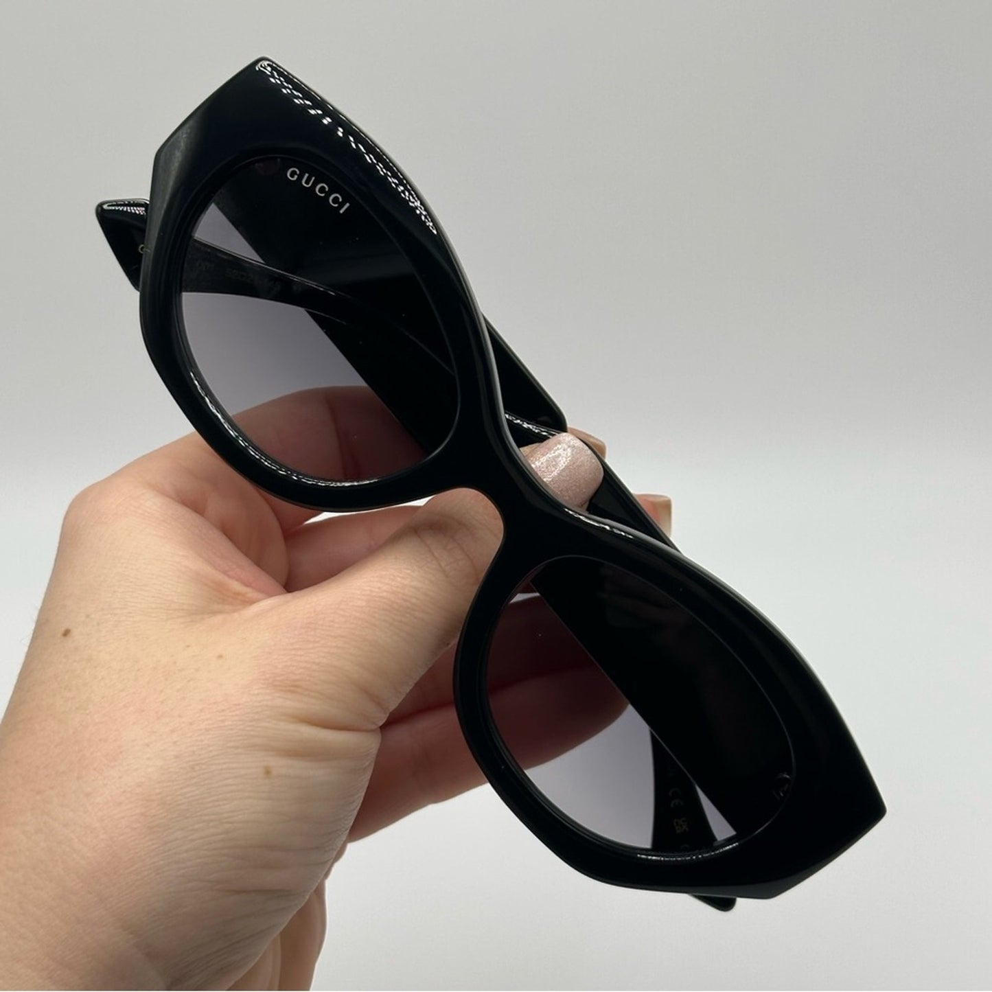 Gucci Sunglasses GG1553S 001 Black Grey Gradient Women