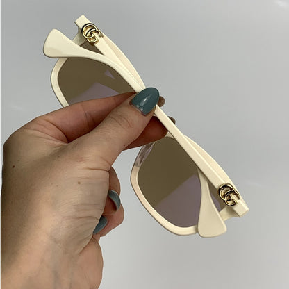 Gucci Sunglasses GG1596SK 002 Ivory/Nude Flash Women