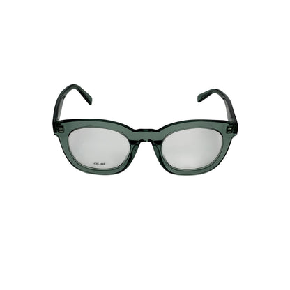 Celine Eyeglasses CL5004IN 48093 Square Transparent Teal Unisex