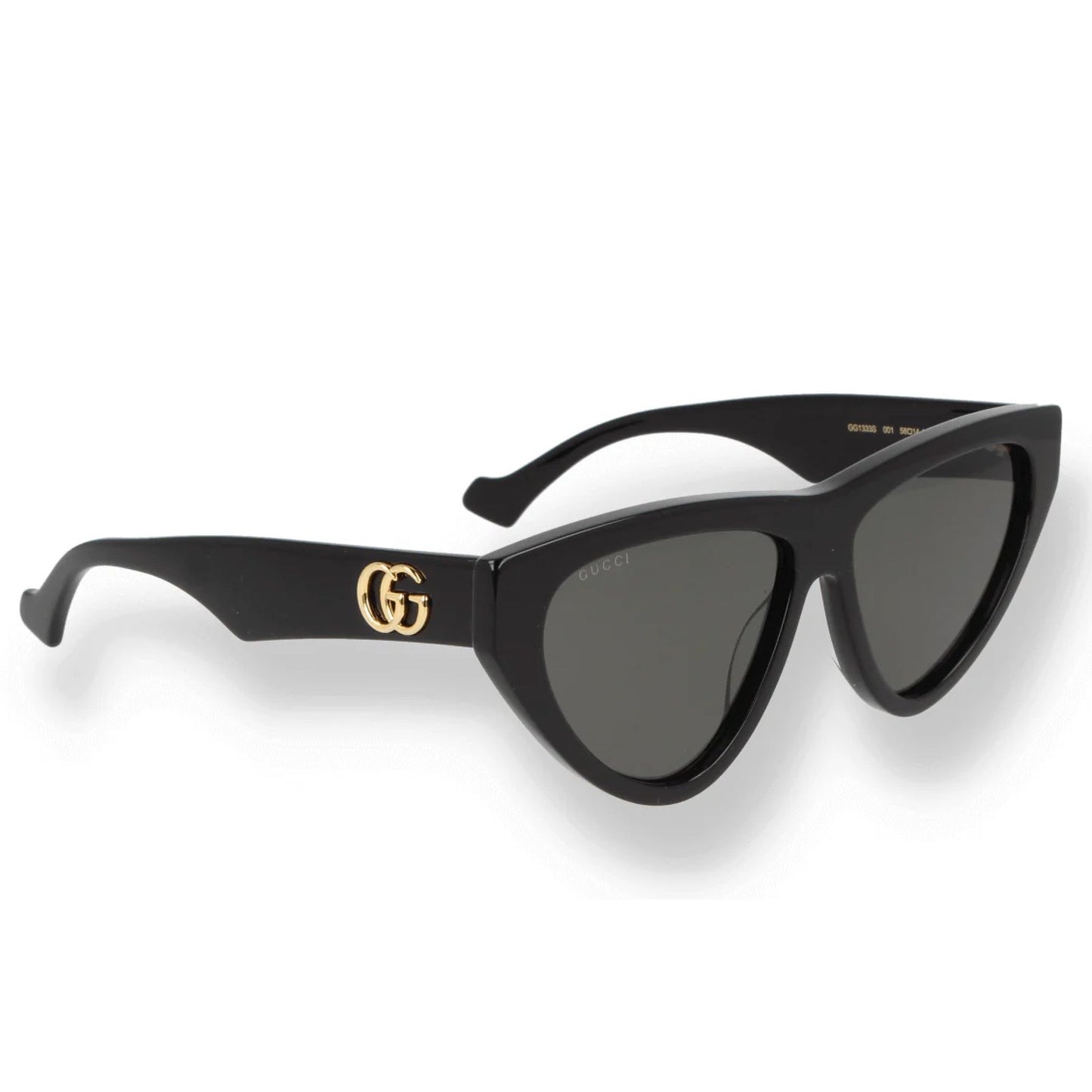 Gucci Sunglasses GG1333S 001 Black Grey Women