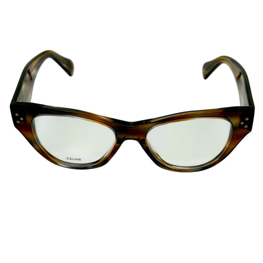 Celine Eyeglasses CL50040I 50055 Striped Brown Grey Women