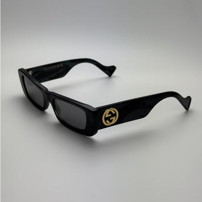 Gucci Sunglasses GG0516S 013 Black Havana / Silver Mirror Women