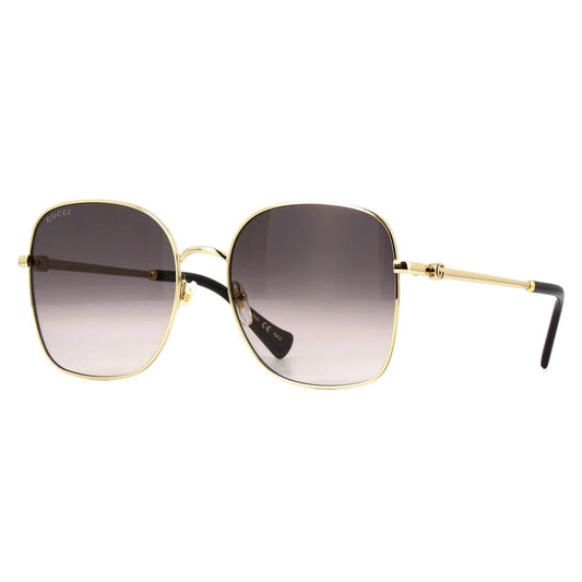 Gucci Sunglasses GG1143S 001 Gold/Grey Women