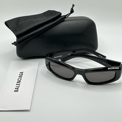 BALENCIAGA Sunglasses BB0266S 001 Black/Grey Unisex