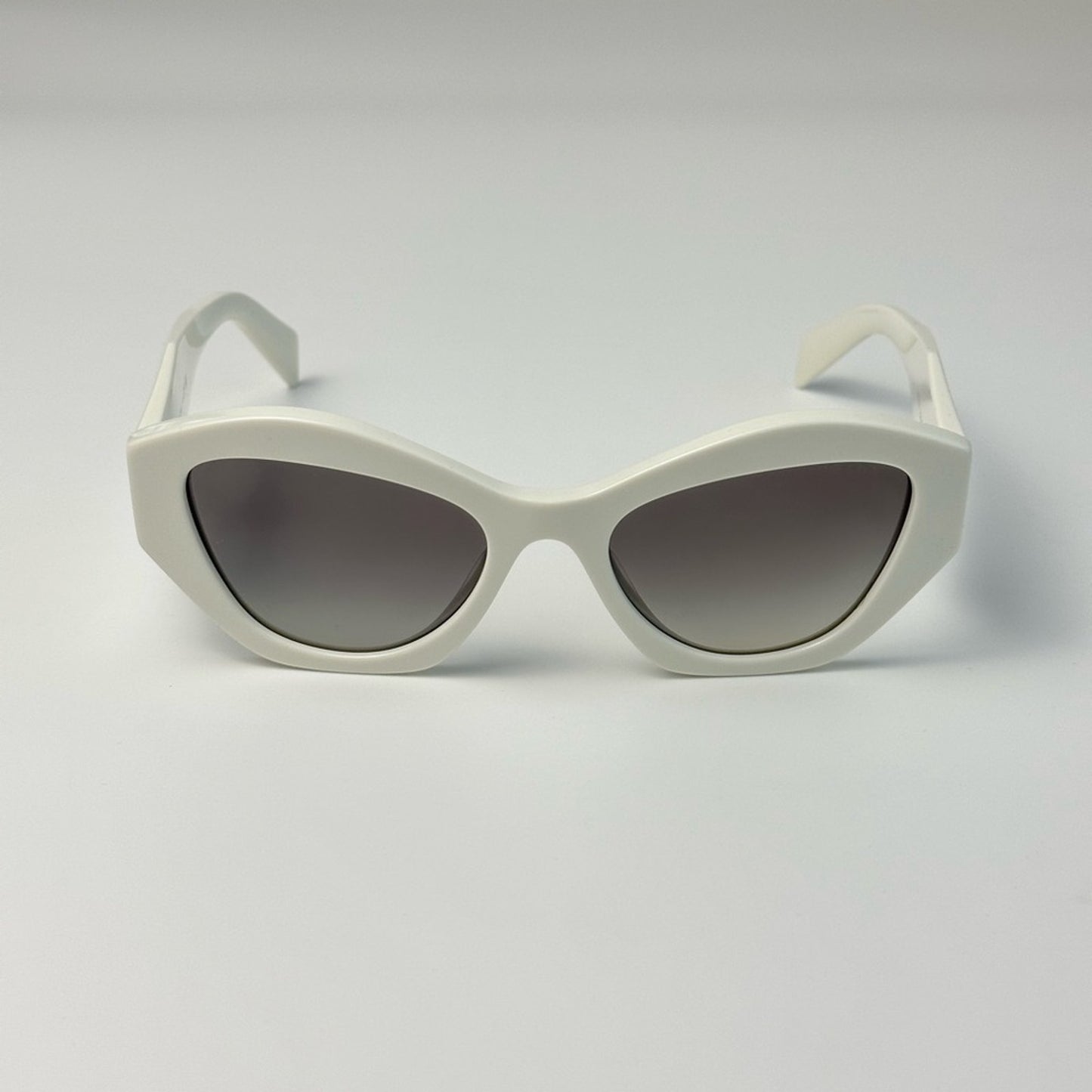 PRADA Sunglasses PR07YS 142130 White Grey Gradient Women