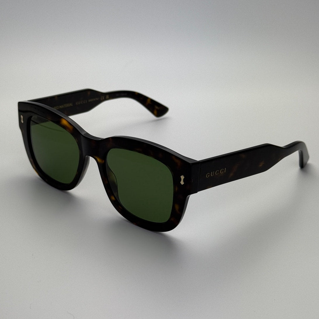 Gucci Sunglasses GG1110S 002 Dark Havana / Green Unisex
