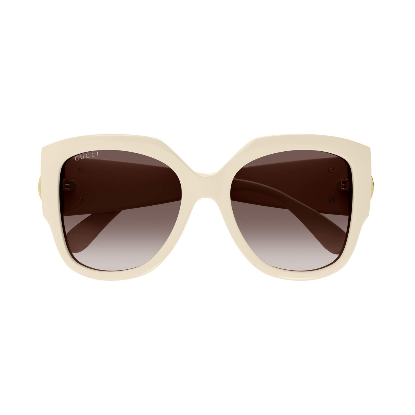 Gucci Sunglasses GG1407S 004 Ivory Brown Gradient Women