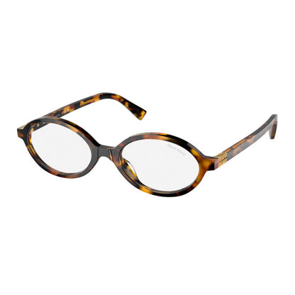 MIU MIU Eyeglasses MU04ZS VAU08N Honey Havana/Clear Blue Light Filter