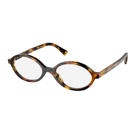 MIU MIU Eyeglasses MU04ZS VAU08N Honey Havana/Clear Blue Light Filter
