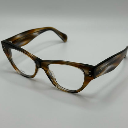 Celine Eyeglasses CL50040I 50055 Striped Brown Grey Women